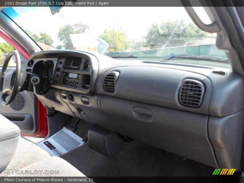 Flame Red / Agate 2001 Dodge Ram 1500 SLT Club Cab
