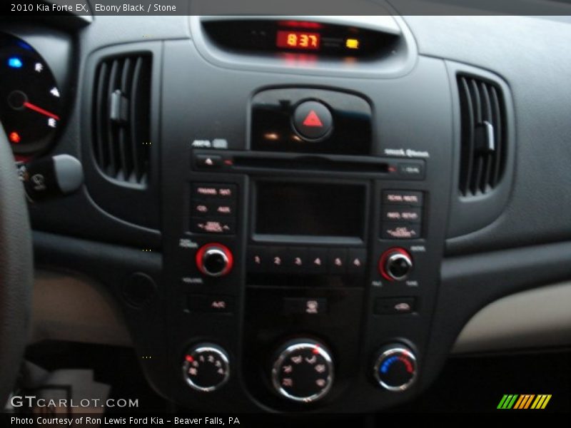 Ebony Black / Stone 2010 Kia Forte EX