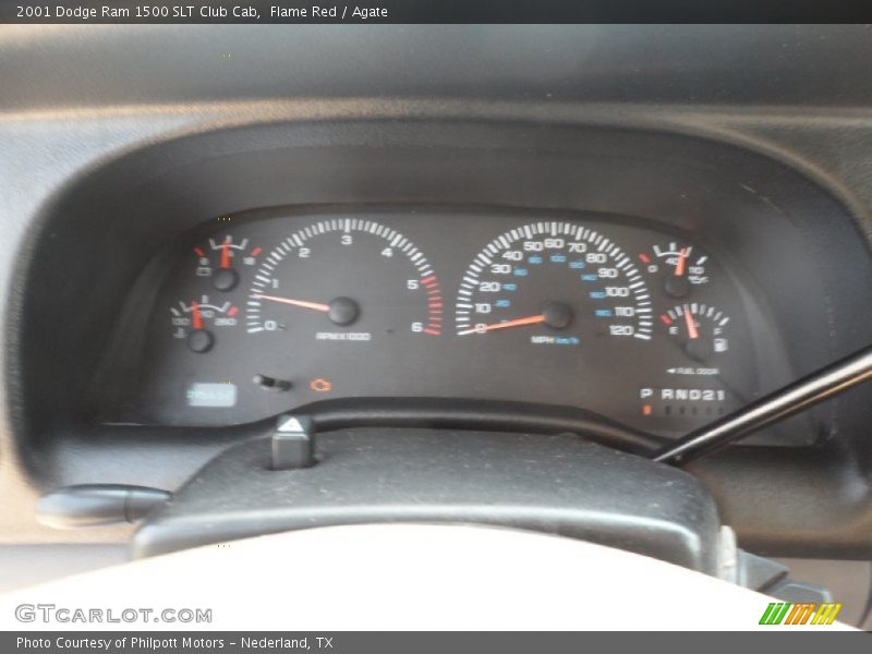 Flame Red / Agate 2001 Dodge Ram 1500 SLT Club Cab