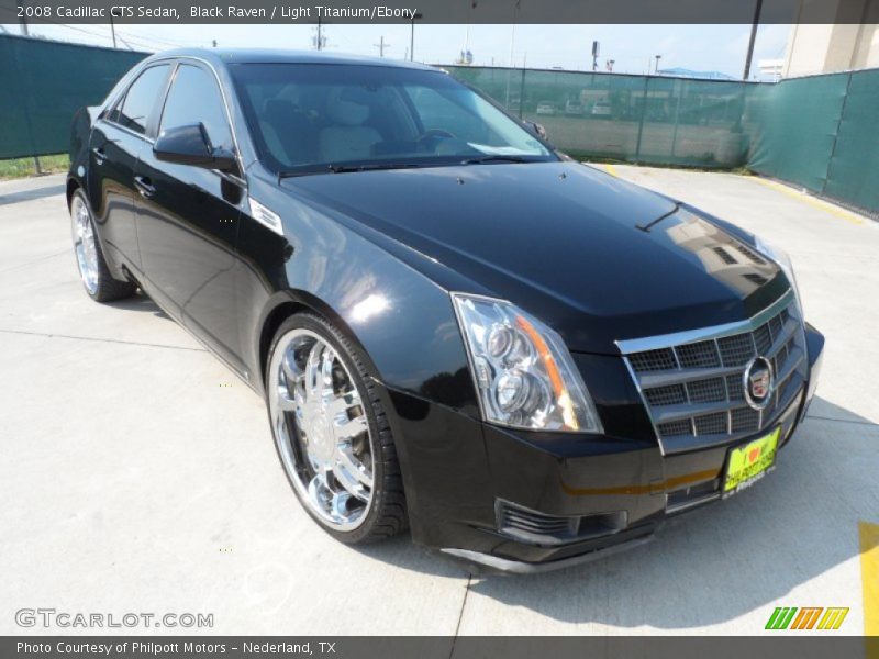 Black Raven / Light Titanium/Ebony 2008 Cadillac CTS Sedan