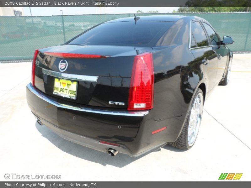 Black Raven / Light Titanium/Ebony 2008 Cadillac CTS Sedan