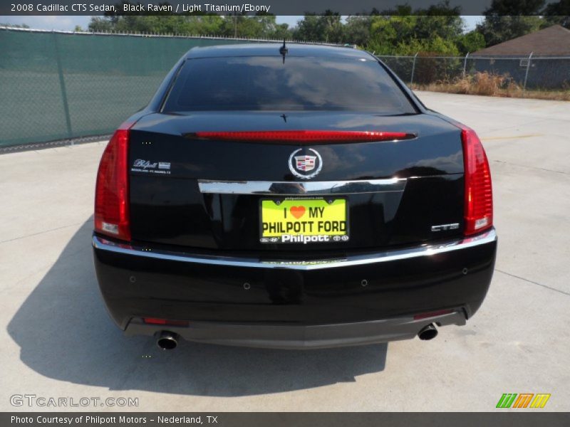 Black Raven / Light Titanium/Ebony 2008 Cadillac CTS Sedan