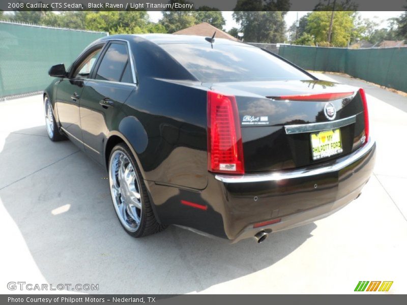 Black Raven / Light Titanium/Ebony 2008 Cadillac CTS Sedan