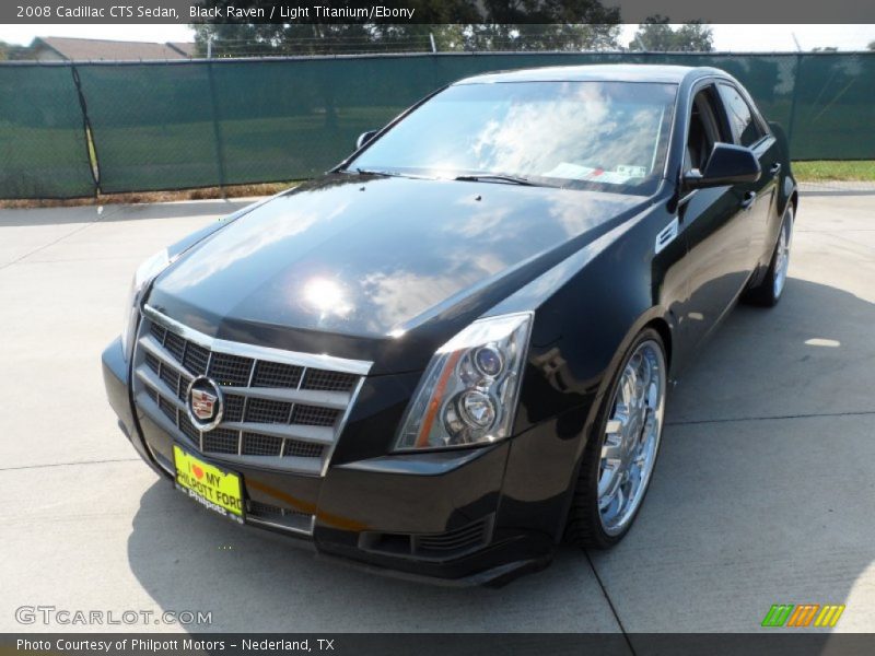 Black Raven / Light Titanium/Ebony 2008 Cadillac CTS Sedan