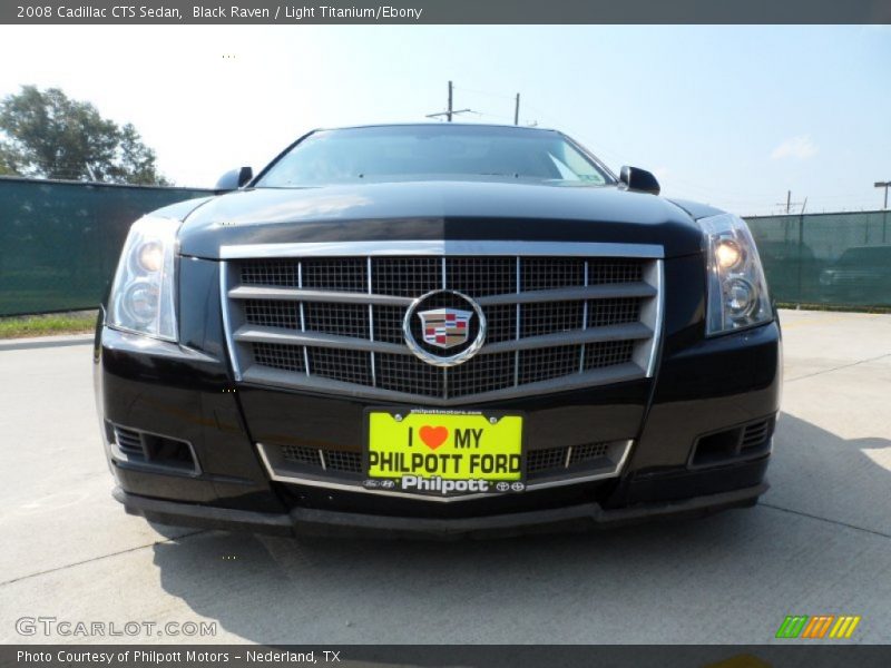 Black Raven / Light Titanium/Ebony 2008 Cadillac CTS Sedan