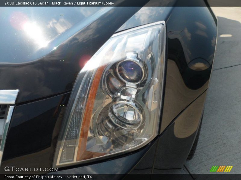 Black Raven / Light Titanium/Ebony 2008 Cadillac CTS Sedan