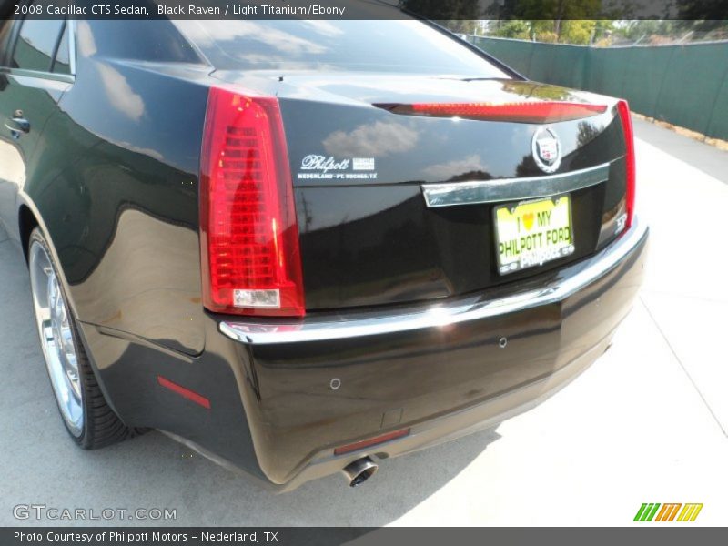Black Raven / Light Titanium/Ebony 2008 Cadillac CTS Sedan