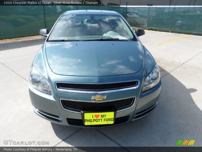 Silver Moss Metallic / Titanium 2009 Chevrolet Malibu LS Sedan