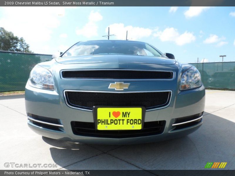 Silver Moss Metallic / Titanium 2009 Chevrolet Malibu LS Sedan
