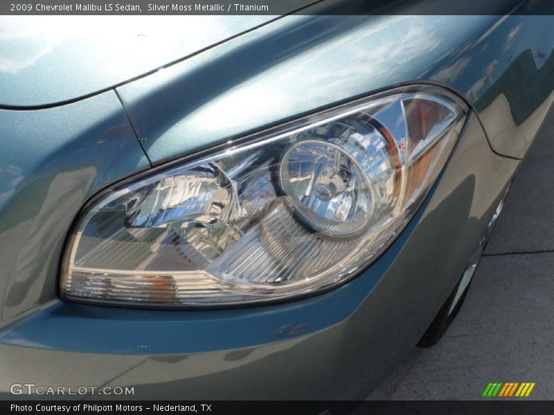 Silver Moss Metallic / Titanium 2009 Chevrolet Malibu LS Sedan