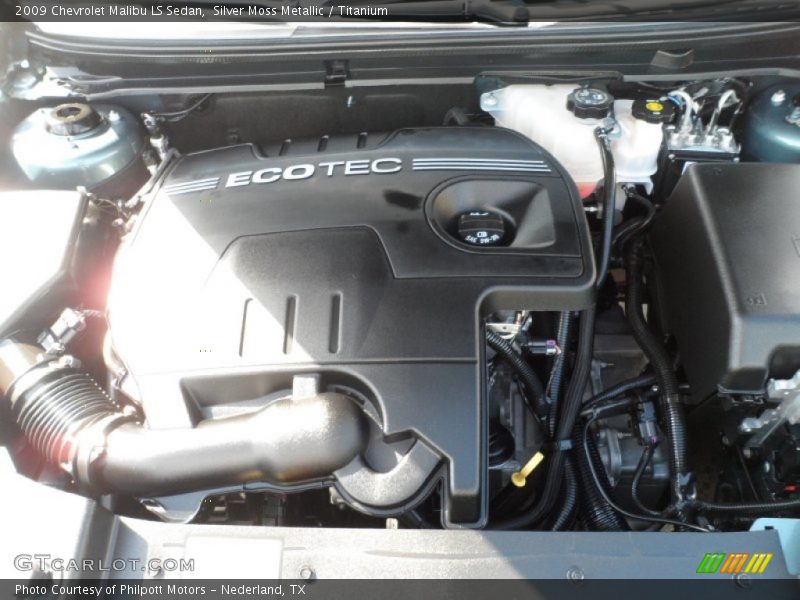 Silver Moss Metallic / Titanium 2009 Chevrolet Malibu LS Sedan