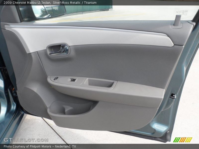 Silver Moss Metallic / Titanium 2009 Chevrolet Malibu LS Sedan