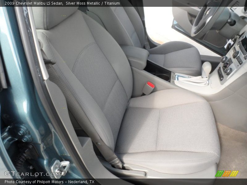 Silver Moss Metallic / Titanium 2009 Chevrolet Malibu LS Sedan