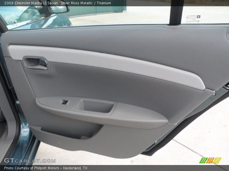 Silver Moss Metallic / Titanium 2009 Chevrolet Malibu LS Sedan