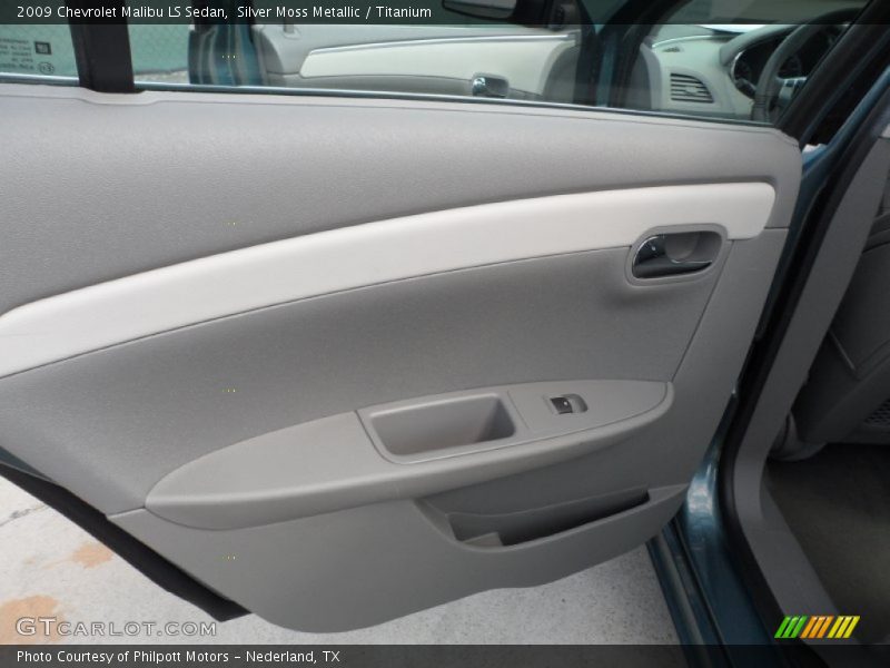 Silver Moss Metallic / Titanium 2009 Chevrolet Malibu LS Sedan