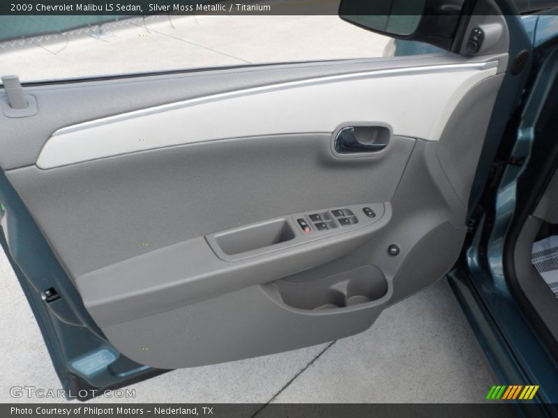 Silver Moss Metallic / Titanium 2009 Chevrolet Malibu LS Sedan