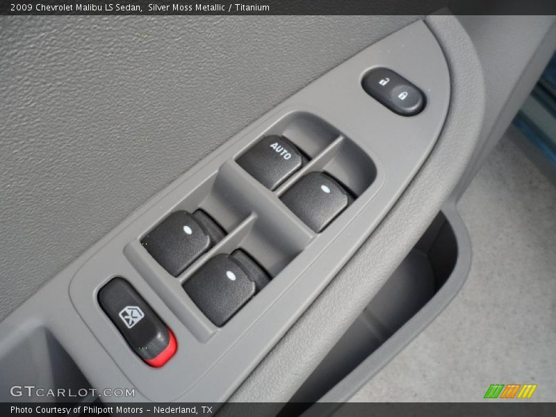 Silver Moss Metallic / Titanium 2009 Chevrolet Malibu LS Sedan