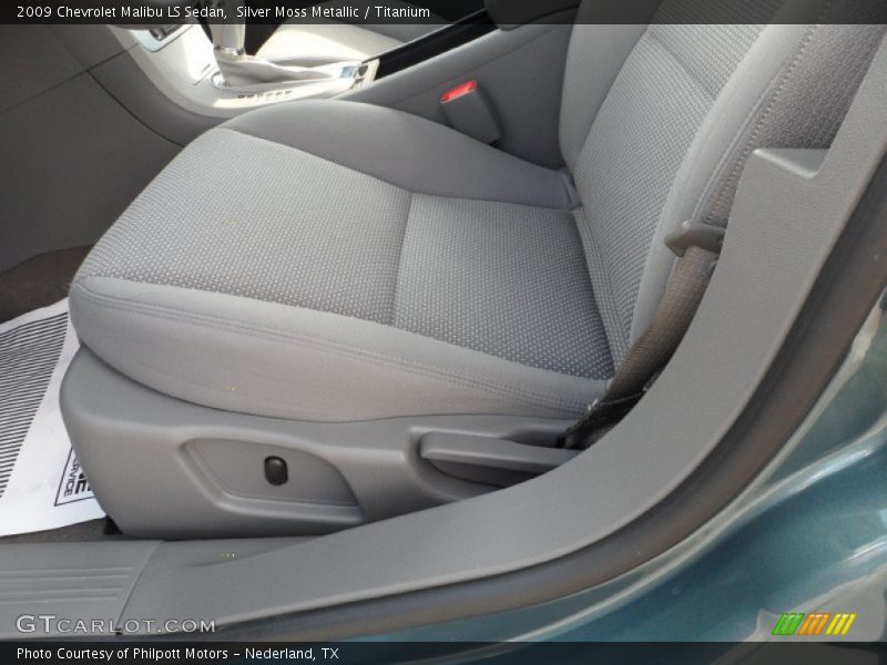 Silver Moss Metallic / Titanium 2009 Chevrolet Malibu LS Sedan