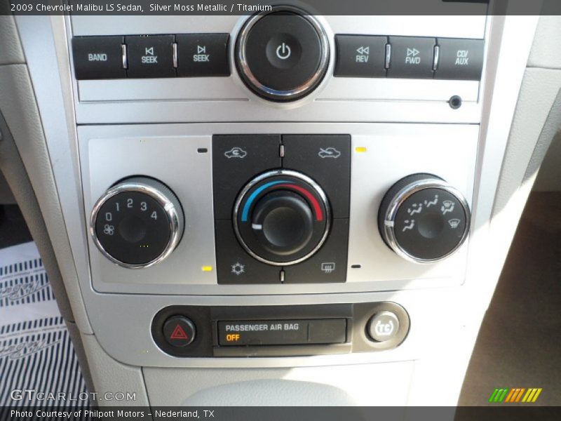 Silver Moss Metallic / Titanium 2009 Chevrolet Malibu LS Sedan