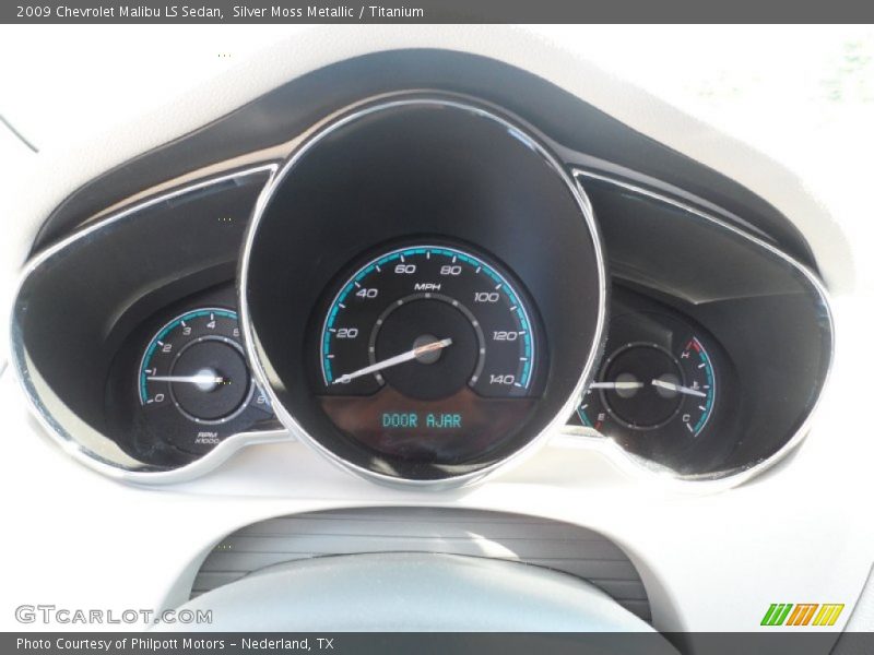 Silver Moss Metallic / Titanium 2009 Chevrolet Malibu LS Sedan