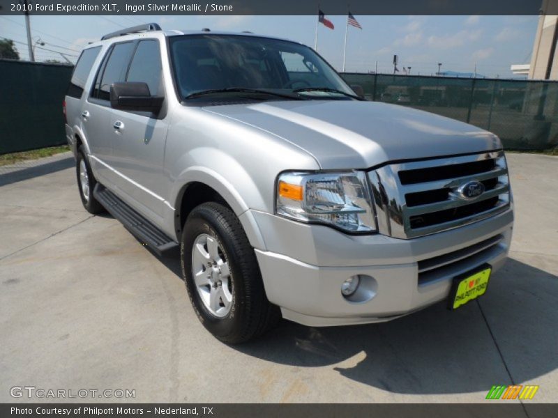 Ingot Silver Metallic / Stone 2010 Ford Expedition XLT
