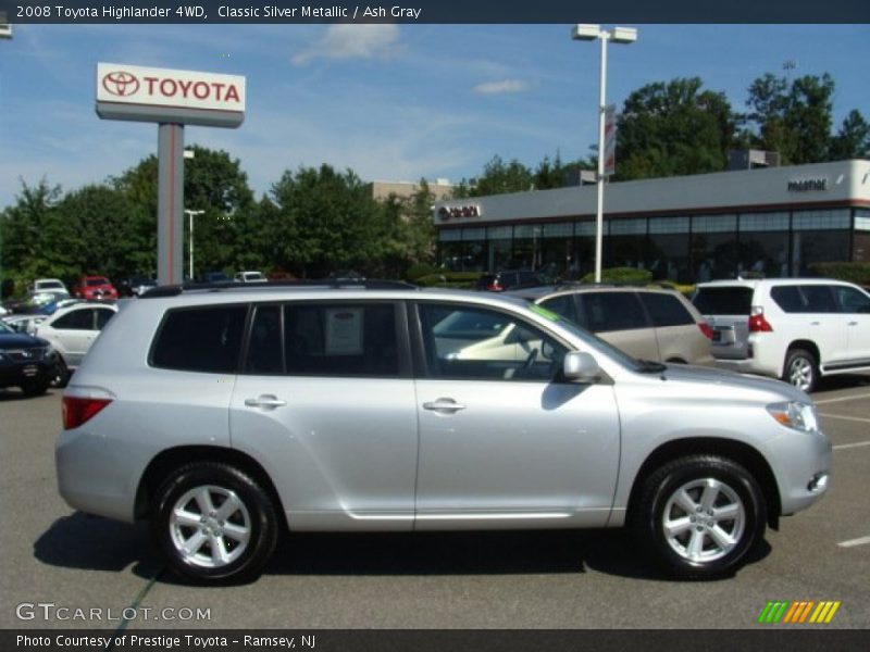 Classic Silver Metallic / Ash Gray 2008 Toyota Highlander 4WD