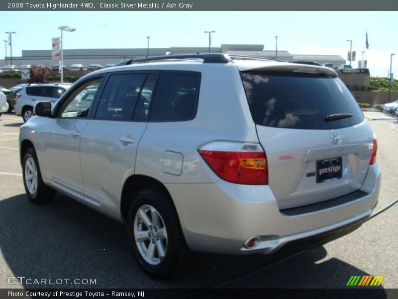 Classic Silver Metallic / Ash Gray 2008 Toyota Highlander 4WD