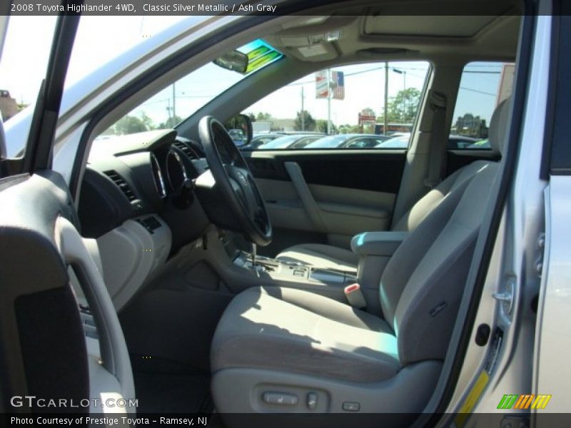 Classic Silver Metallic / Ash Gray 2008 Toyota Highlander 4WD