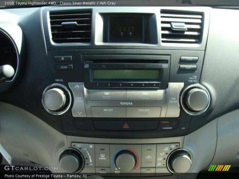 Classic Silver Metallic / Ash Gray 2008 Toyota Highlander 4WD