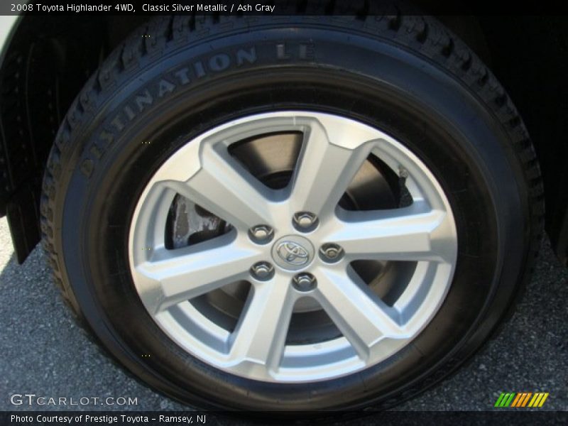 Classic Silver Metallic / Ash Gray 2008 Toyota Highlander 4WD