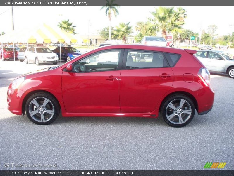 Red Hot Metallic / Ebony 2009 Pontiac Vibe GT