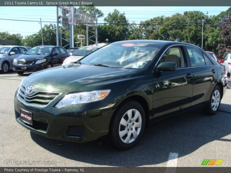 Spruce Green Mica / Bisque 2011 Toyota Camry LE