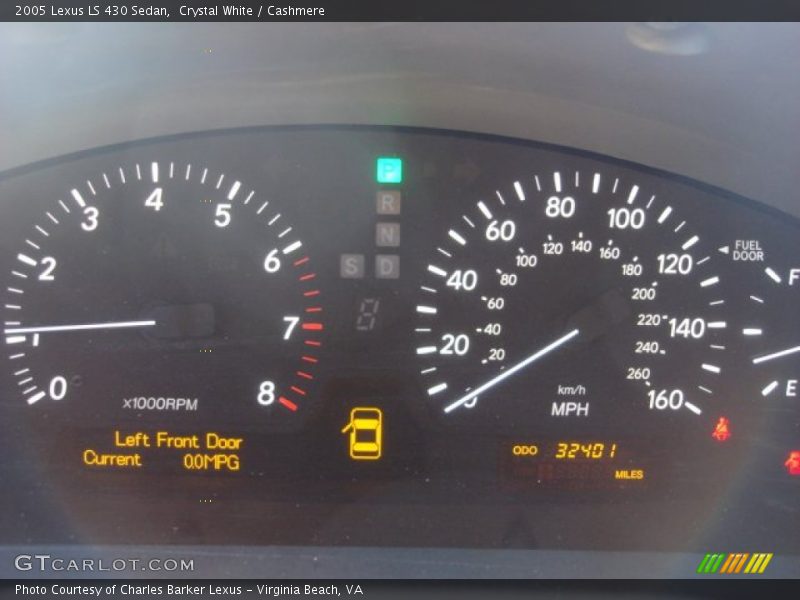 Crystal White / Cashmere 2005 Lexus LS 430 Sedan