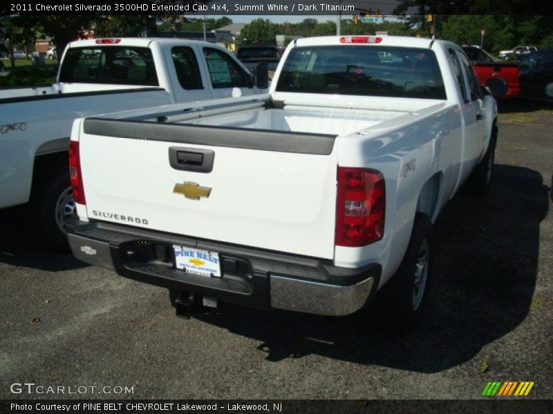 Summit White / Dark Titanium 2011 Chevrolet Silverado 3500HD Extended Cab 4x4
