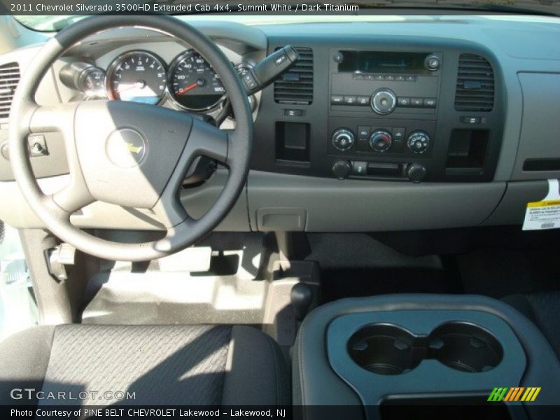 Summit White / Dark Titanium 2011 Chevrolet Silverado 3500HD Extended Cab 4x4