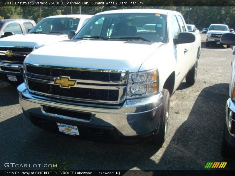 Summit White / Dark Titanium 2011 Chevrolet Silverado 2500HD Extended Cab