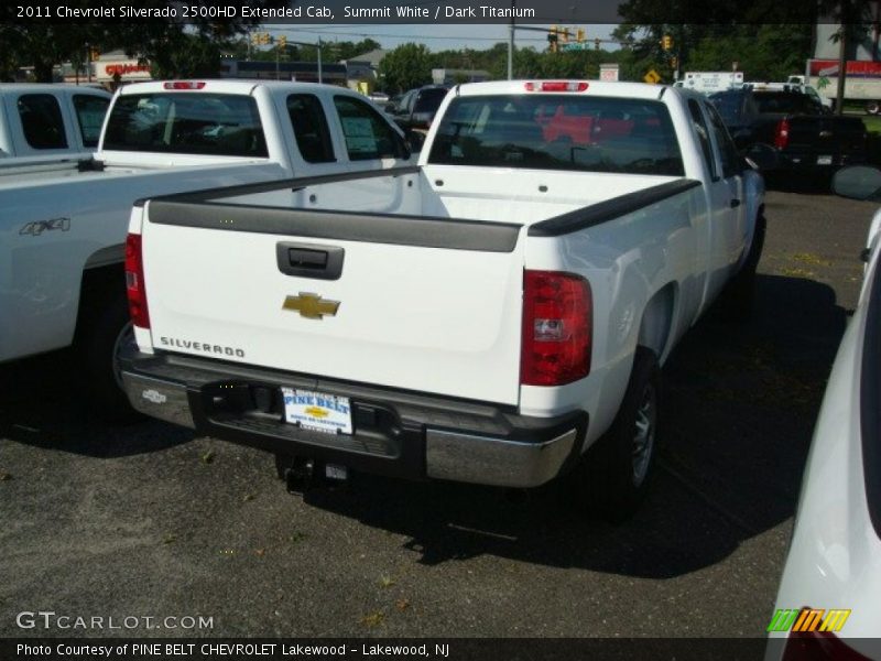Summit White / Dark Titanium 2011 Chevrolet Silverado 2500HD Extended Cab