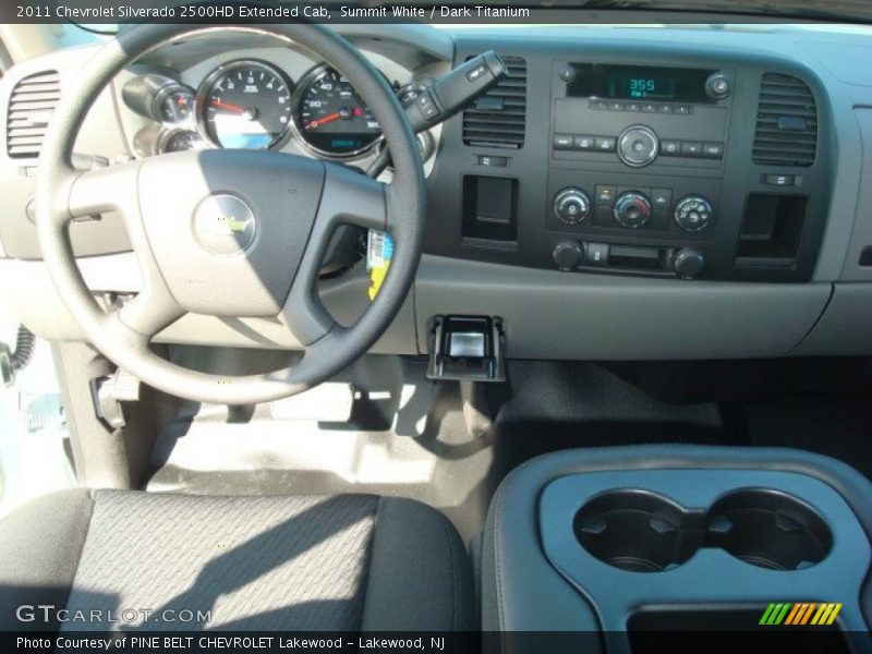 Summit White / Dark Titanium 2011 Chevrolet Silverado 2500HD Extended Cab