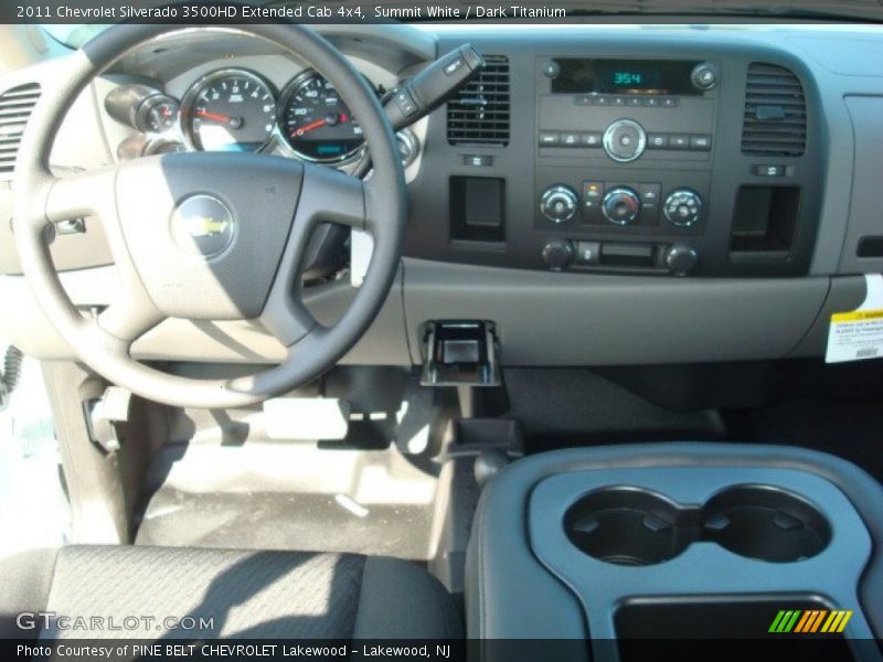 Summit White / Dark Titanium 2011 Chevrolet Silverado 3500HD Extended Cab 4x4