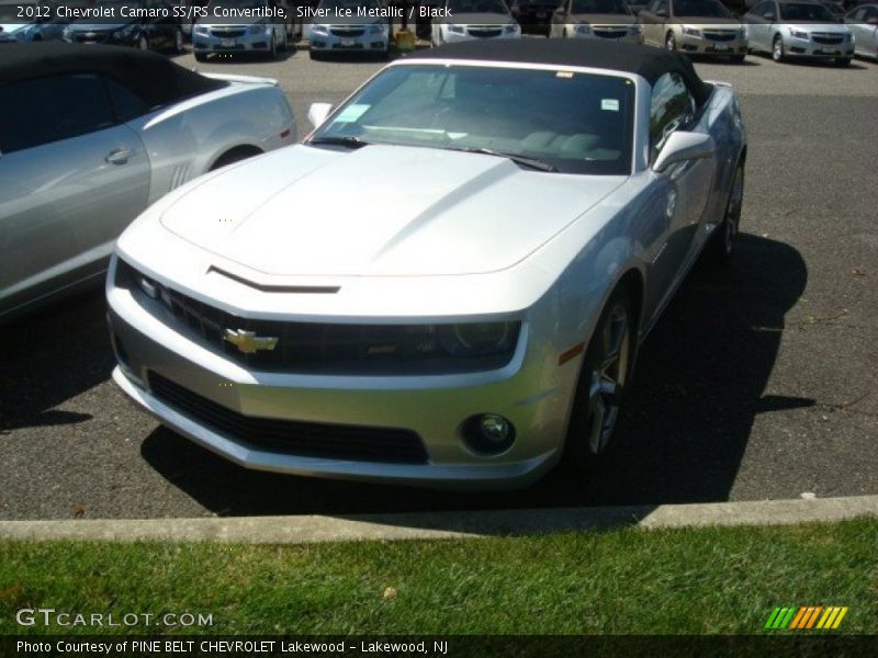 Silver Ice Metallic / Black 2012 Chevrolet Camaro SS/RS Convertible