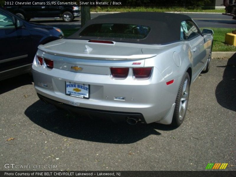 Silver Ice Metallic / Black 2012 Chevrolet Camaro SS/RS Convertible