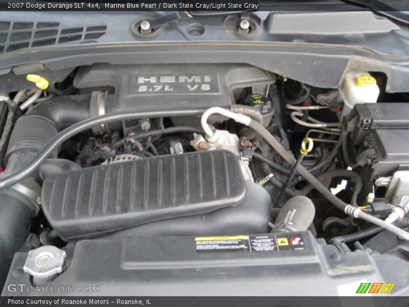 Marine Blue Pearl / Dark Slate Gray/Light Slate Gray 2007 Dodge Durango SLT 4x4