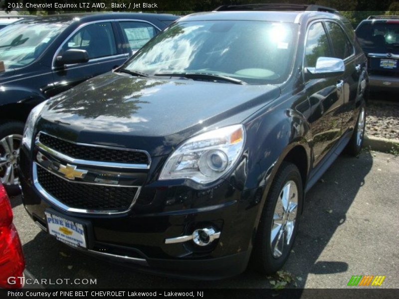 Black / Jet Black 2012 Chevrolet Equinox LTZ AWD