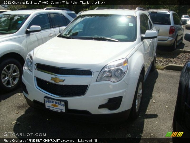 Summit White / Light Titanium/Jet Black 2012 Chevrolet Equinox LT AWD