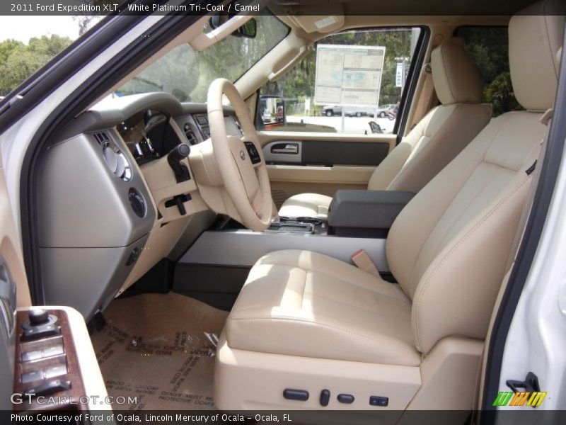 White Platinum Tri-Coat / Camel 2011 Ford Expedition XLT