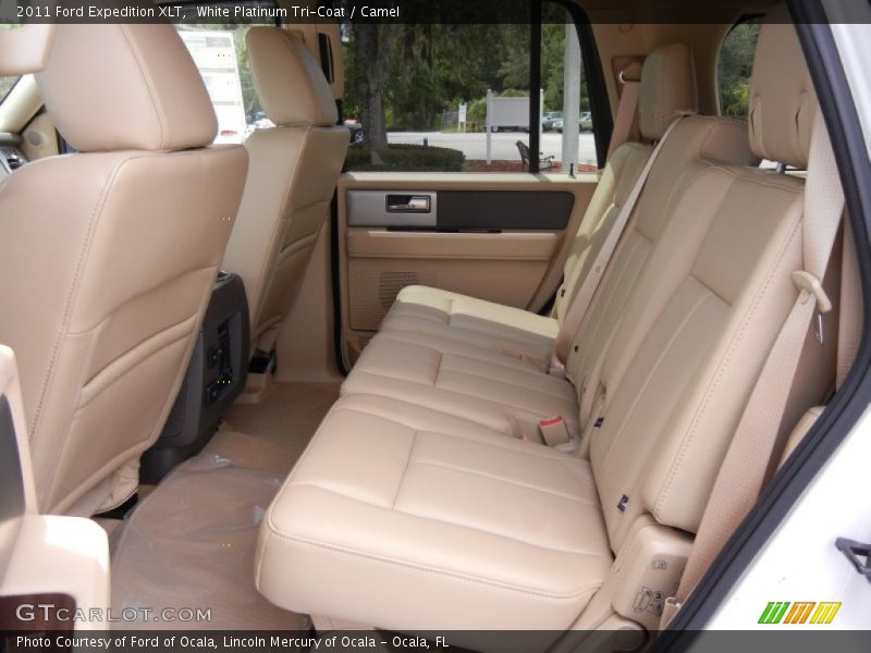 White Platinum Tri-Coat / Camel 2011 Ford Expedition XLT