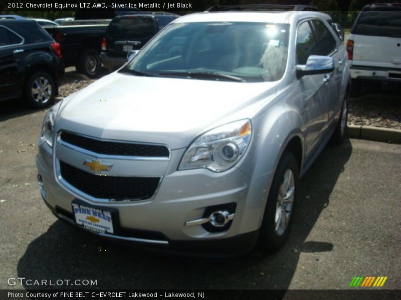 Silver Ice Metallic / Jet Black 2012 Chevrolet Equinox LTZ AWD