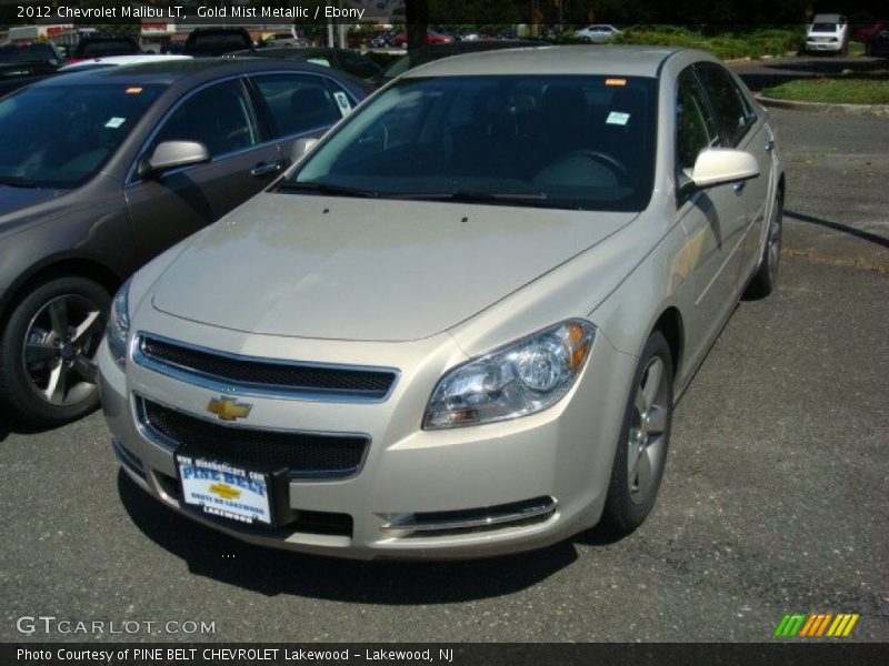 Gold Mist Metallic / Ebony 2012 Chevrolet Malibu LT