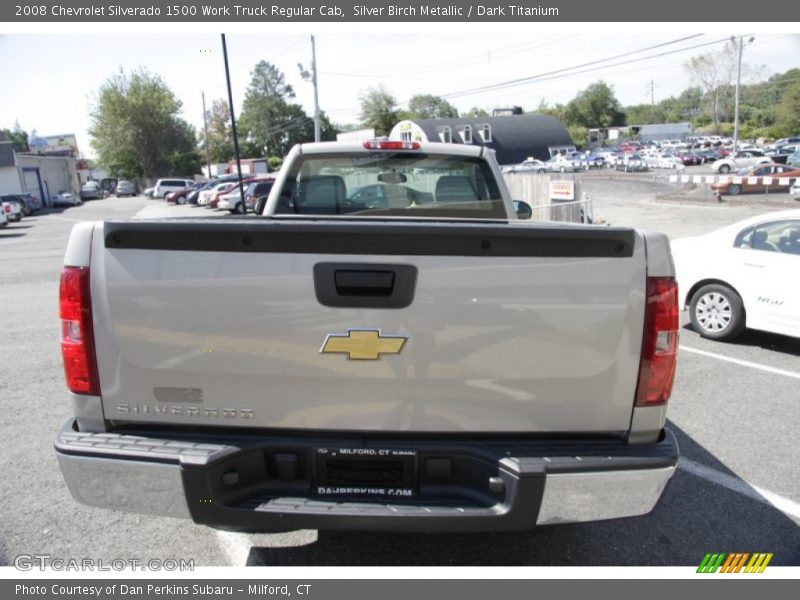 Silver Birch Metallic / Dark Titanium 2008 Chevrolet Silverado 1500 Work Truck Regular Cab