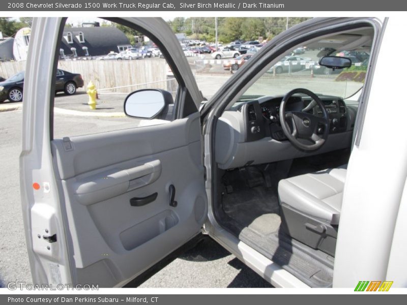 Silver Birch Metallic / Dark Titanium 2008 Chevrolet Silverado 1500 Work Truck Regular Cab